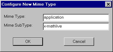 Mime dialog